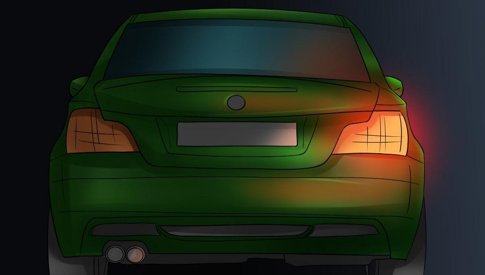 Étape 3 sur 6 : Vérification des ampoules des feux de stop