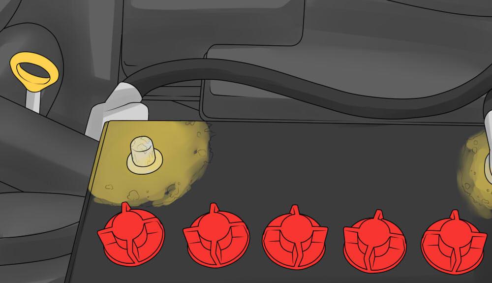 Étape 4 : Réinstallez les câbles de la batterie sur les bornes de la batterie.