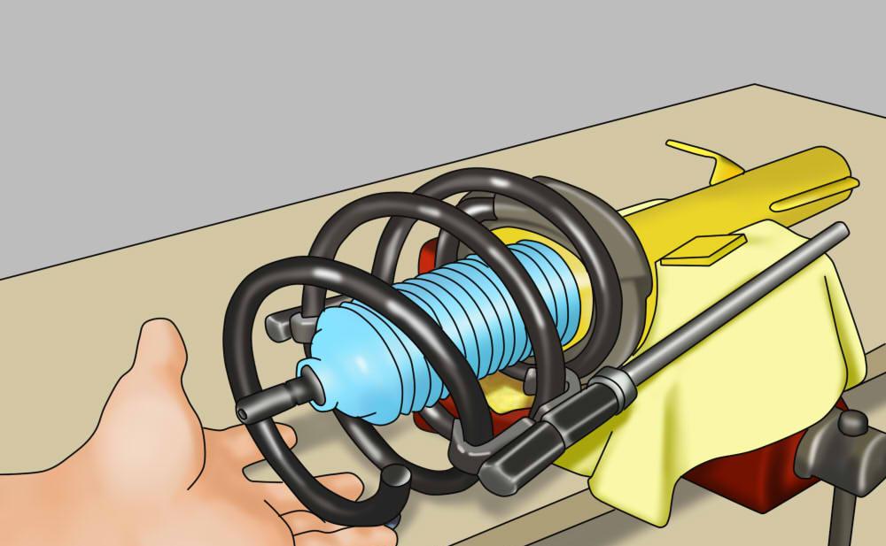 Méthode 1 sur 2 : abaisser une suspension à ressorts hélicoïdaux à l'aide de ressorts d'abaissement