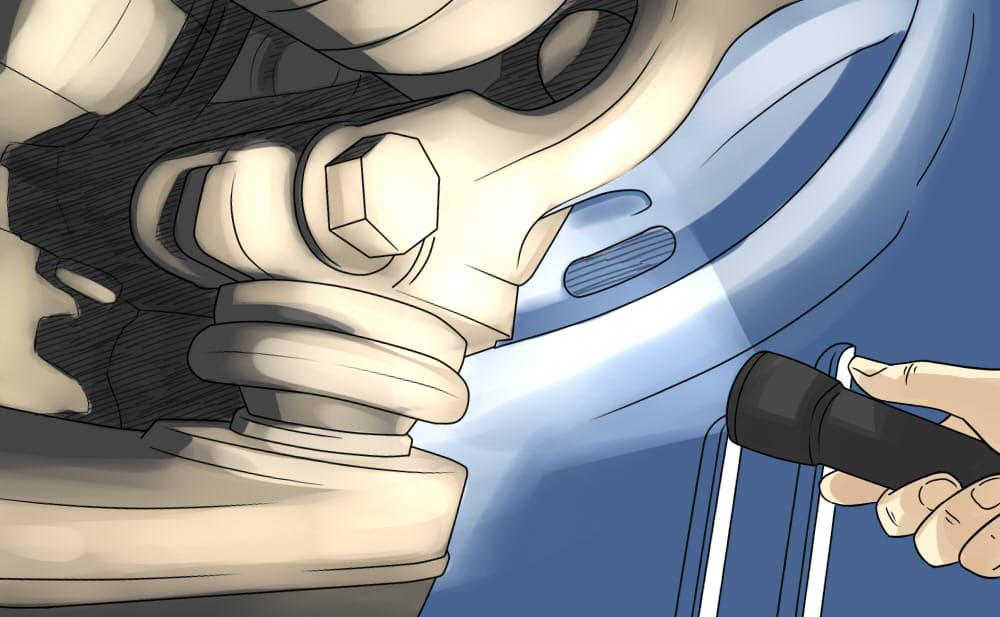 Méthode 2 sur 2 : contrôle visuel des joints à rotule