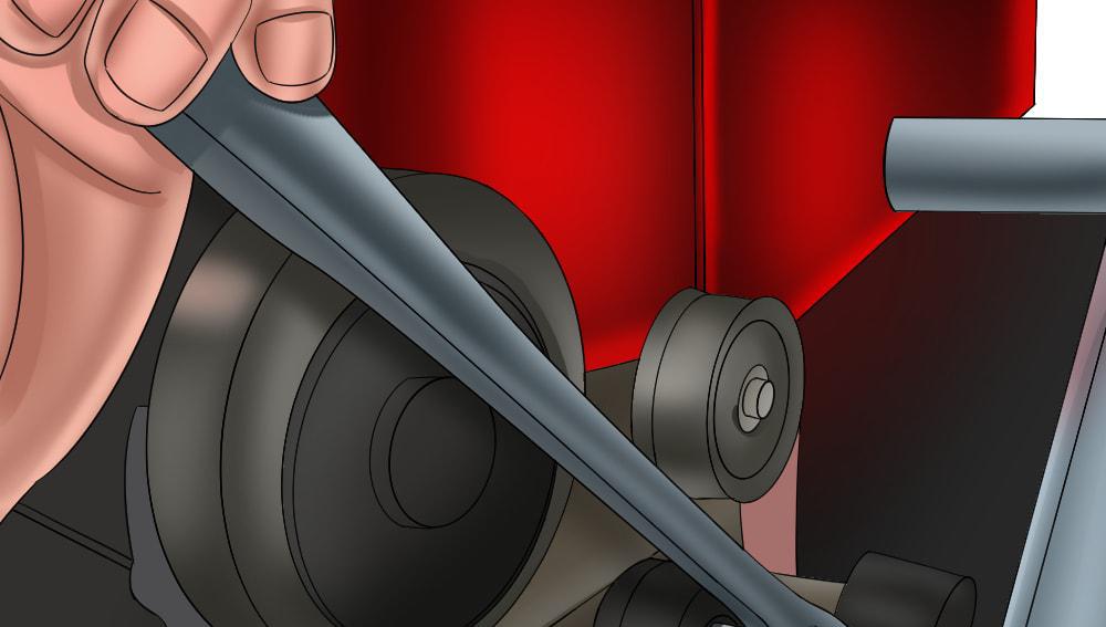 Partie 2 de 2 : Installer la nouvelle courroie serpentine