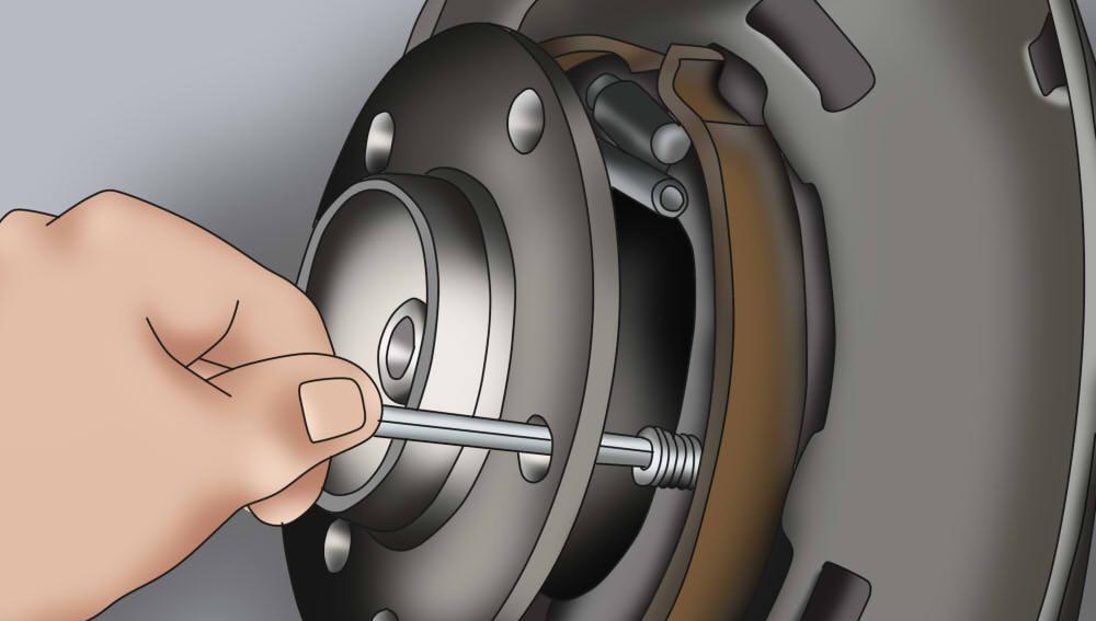 Partie 3 de 4 : Installation des sabots et des tambours de frein