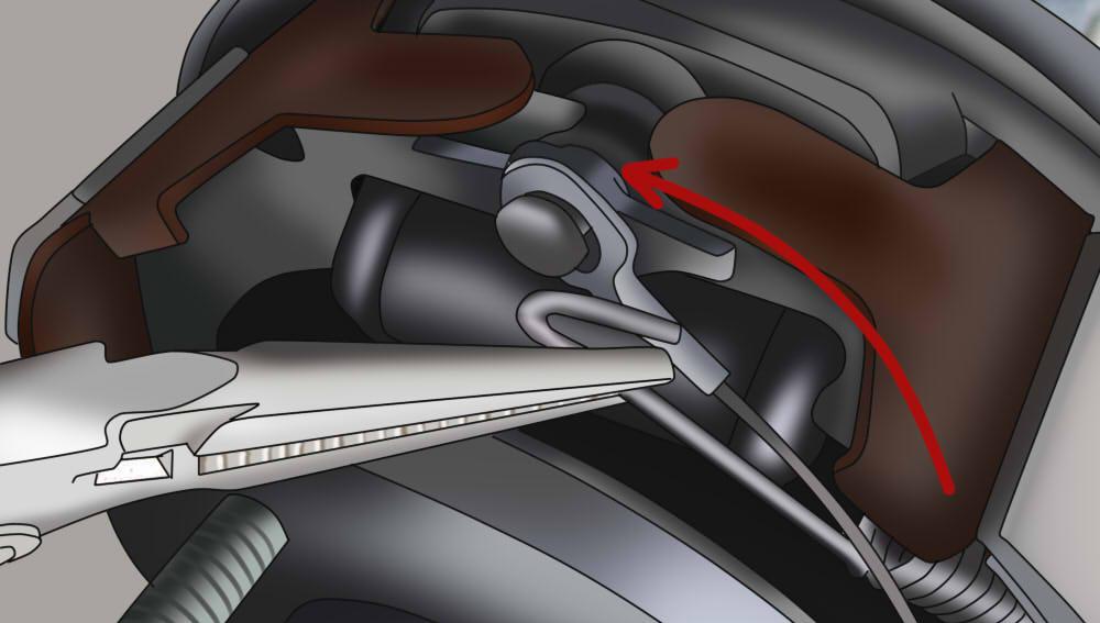 Partie 3 de 4 : Installation des sabots et des tambours de frein