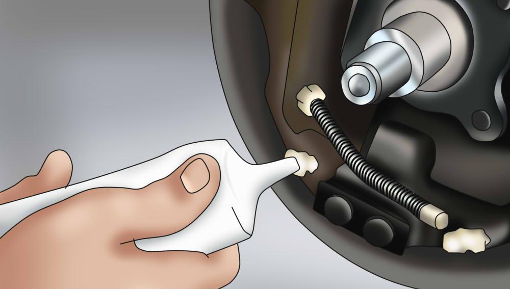 Partie 3 de 4 : Installation des sabots et des tambours de frein