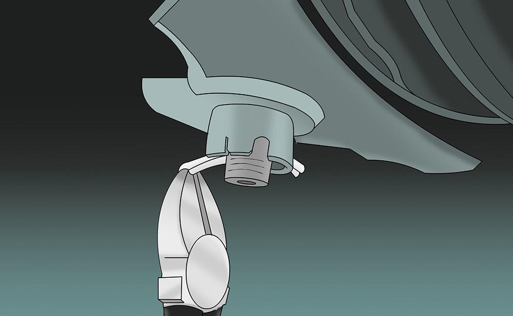 Partie 3 de 5 : Démontage du dispositif de réglage externe du câble d'embrayage