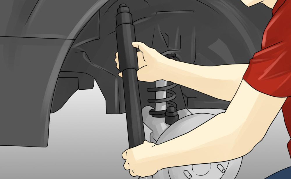 Partie 3 sur 3 : Remplacement des amortisseurs de chocs