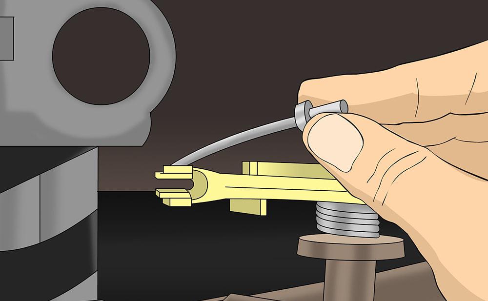 Partie 3 sur 5 : Remplacement du câble d'embrayage