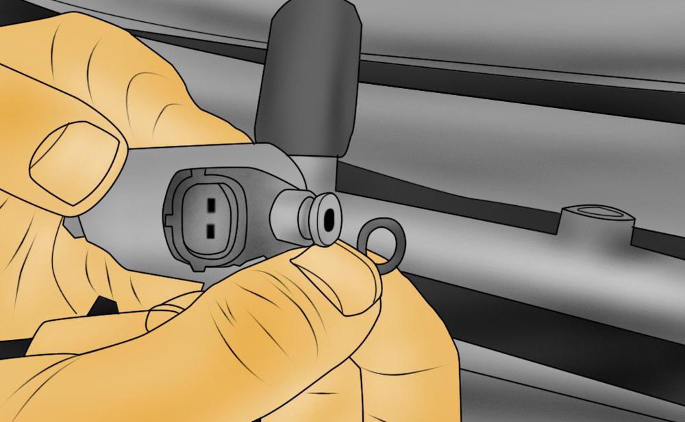 Partie 3 sur 6 : Installation du nouvel injecteur de carburant