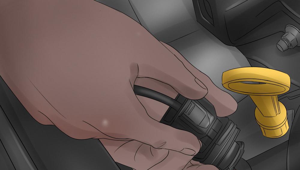 Partie 3 sur 9 : Préparer le moteur pour la dépose.