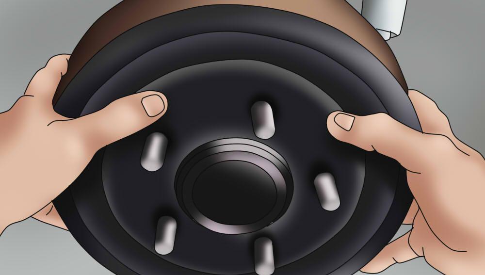 Partie 4 sur 4 : Installation des tambours de frein et remplacement de la roue