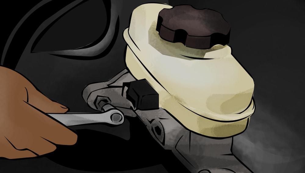 Partie 4 sur 4 : Remplacer un maître-cylindre de frein qui fuit