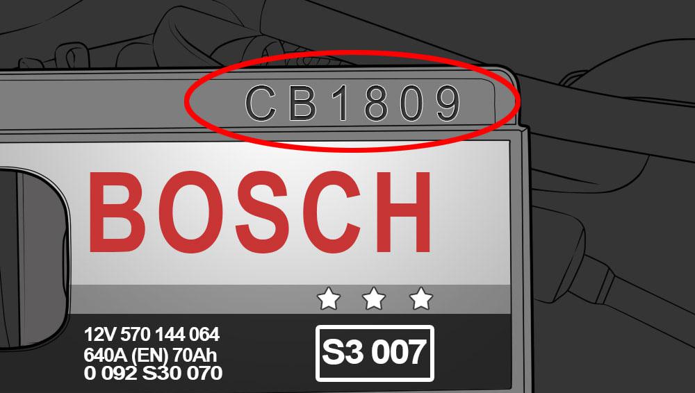 Vérifiez l'âge de votre batterie